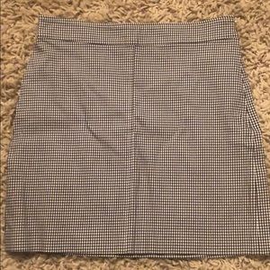 Theory high waisted plaid skirt